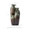 Glitzhome® 30.75" 4-Tier LED Reactive Glaze Ceramic Vase Outdoor Floor Fountain